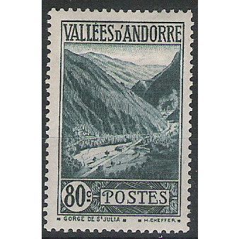 ANDORRE ( Andorra ) N° 72 NEUF * ( MLH )