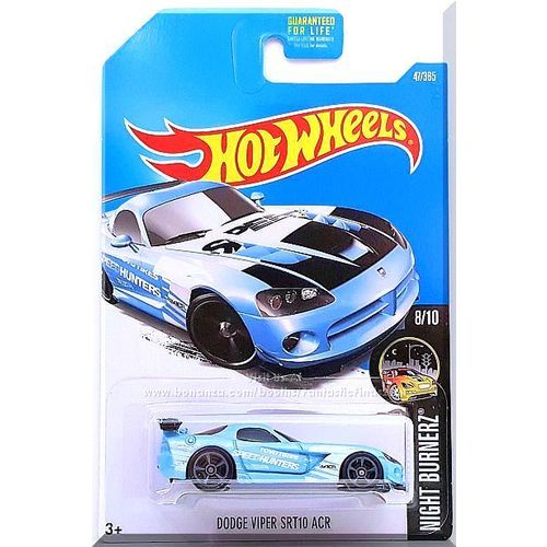 Hot Wheels - Dodge Viper SRT10 ACR: Night Burnerz #8/10 - #47/365 (2017) *Blue*