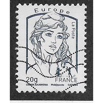FRA 2013 'EUROPE 20g' 'MARIANNE DE FRANCE' FINE USED(EBID58-147)