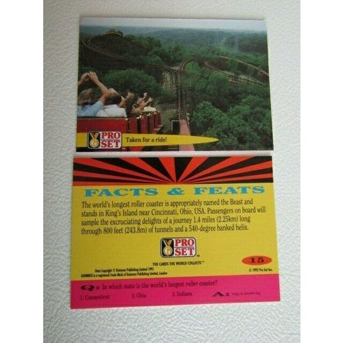Pro Set 1992 Guinness Book of Records Trade Cards Card Variants (eb2)