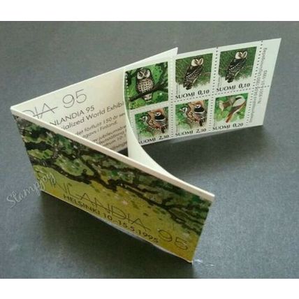 Finland Birds 1995 Owl Woodpecker Fauna (booklet) MNH