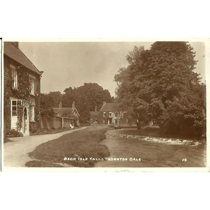 Yorkshire THORNTON DALE Beck Isle Falls Postcard (W. Bramley 19)