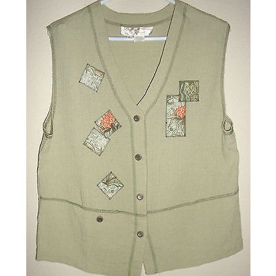 Lilly of California Hand Loomed 5 Pc. Outfit - Pants Skirt Blouse Vest T Shirt