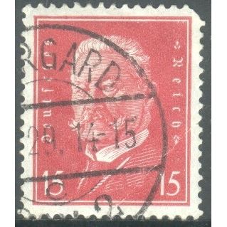 Germany 1928 - SG432 - 15pf carmine - President Von Hindenburg - used 7