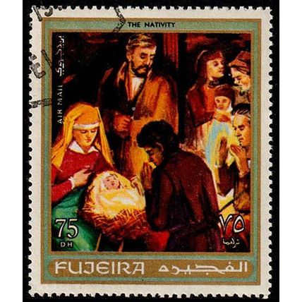 Fujeira 1970 The Nativity 75D Used Stamp