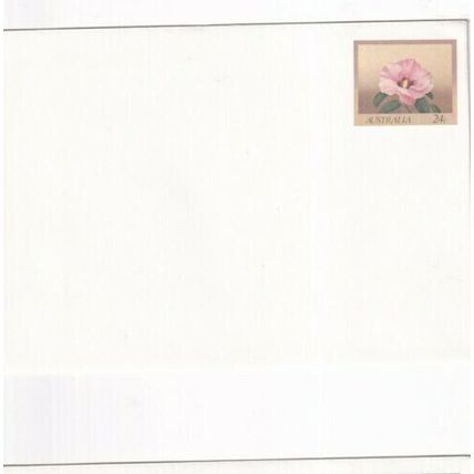 Australia 24c Flowers postal Stationary envelope unused VGC