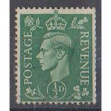 GB 1937 George VI 0.5d green SG 462 used