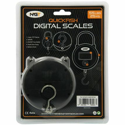 Ngt Quickfish Digital Scales Lcd 55 LB /25 KG