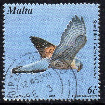 Malta 2001 Birds of Malta - Common Kestrel 6c Used