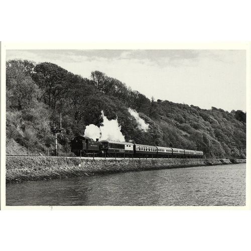 Railway Postcard GWR 42xx 5239 Goliath Kingswear Devon Great Western 2-8-0T Loco