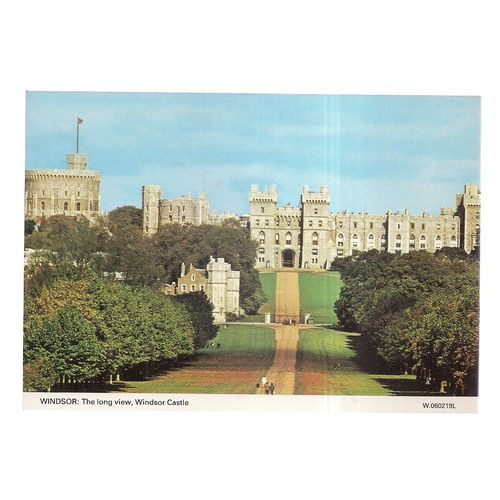 WINDSOR CASTLE, The Long View unused vintage postcard .by Dennis =