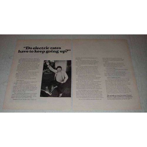 1973 2-pg Investor-Owned Electric Light & Power Companies Ad