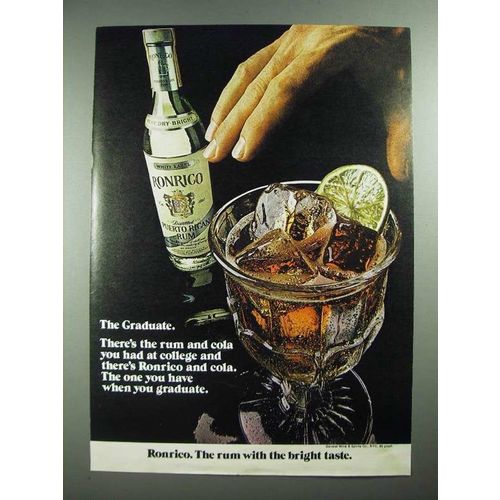 1973 Ronrico Rum Ad - The Graduate