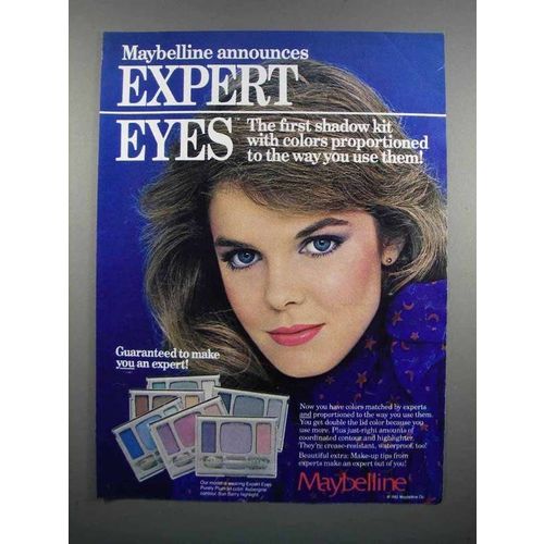 1983 Maybelline Expert Eyes Ad - Colors Proportioned
