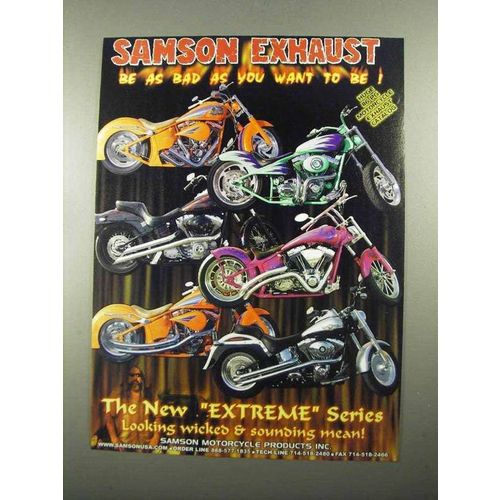 2004 Samson Exhaust Extreme Series Ad - Be As Bad