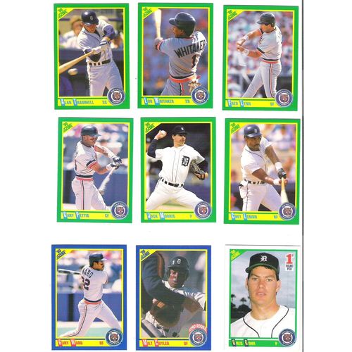 1990 Score Detroit Tigers team set w/traded-31 cards- Trammell, Morris, Fielder