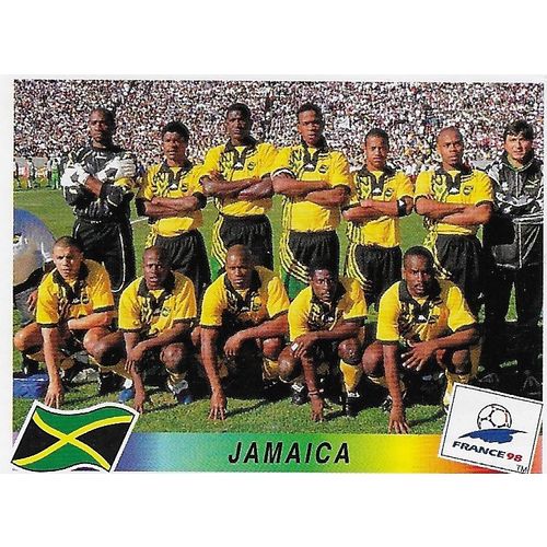 Panini's FIFA World Cup France 1998 Stickers: No.555 - Jamaica Team