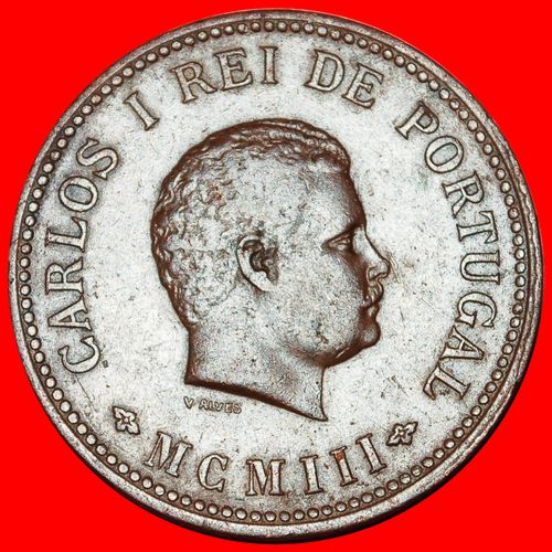 Ⰶ CARLOS I (1901-1903): PORTUGUESE INDIA★1/2 TANGA 1903! LOW START ★ NO RESERVE!