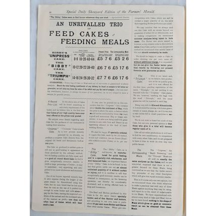 ROYAL AGRICULTURAL SHOW CHESTER 1893 BROCHURE - REPRODUCTION