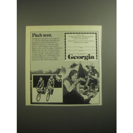1979 Georgia Tourism Ad - Pitch tent
