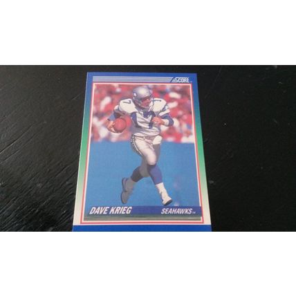 1990 Score Football Card # 061 Dave Krieg Excellent-Mint (6) Seattle Seahawks