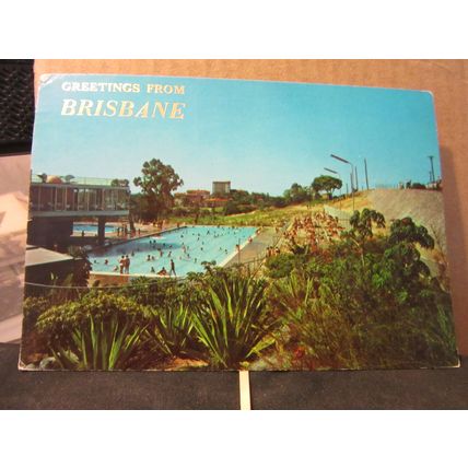 THE CENTENARY POOL, BRISBANE, AUSTRALIA used postcard 1970 pm =