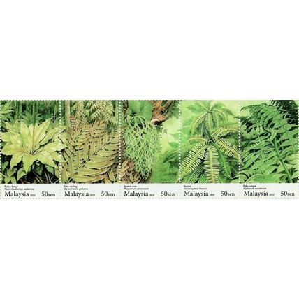Fern Of Malaysia 2010 Flower Plant Flora (stamp in strip) MNH