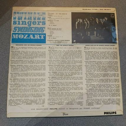 Swingle Singers ‎– Swinging Mozart (P77247L) (LP)