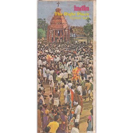 India - 1976 - Official Indian Government Tourist Map