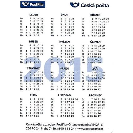 Česká Pošta: Postfila Calendar 2015