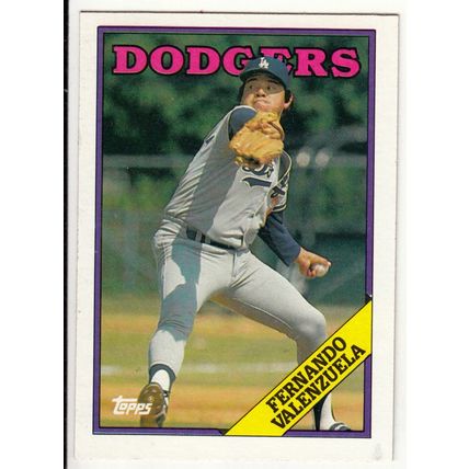 1988 Topps Fernando Valenzuela baseball card #780
