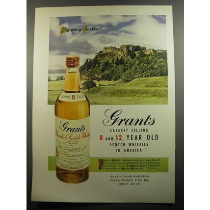 1951 Grant's Scotch Ad - Stirling Castle