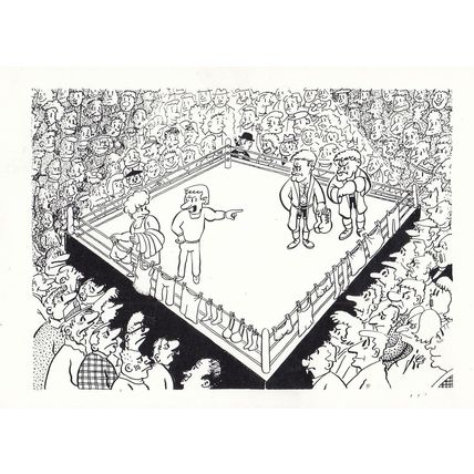 Boxing La Boxe Sport Noble French Boxer Comic Limited 150 Postcard