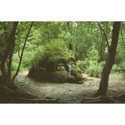 Giants Head Cornwall Hurricane Statue Postcard