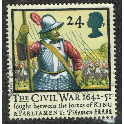 1992 350th Anniversary Civil War 24p Multicoloured SG1620 FU