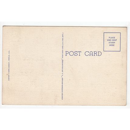 State Docks Mobile Alabama Postcard ALA USA