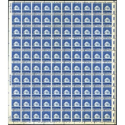 1510, Scarce Misperfed 10¢ Sheet of One Hundred Stamps! WoW - Stuart Katz