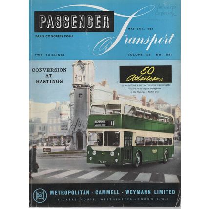 Passenger Transport Bus Magazine May 27th 1959 Vol 120 No 3070 (marked)