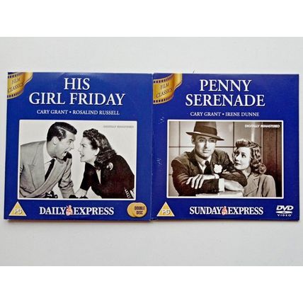 HIS GIRL FRIDAY/PENNY SERENADE, A DAILY/SUNDAY EXPRESS PROMOTIONS (2 DVD'S).
