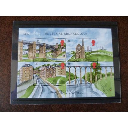 GB 1989 Industrial Archaeology Miniature Sheet SGMS1444 Ironbridge Cotton Mills