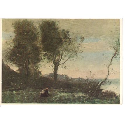 Unused Art Postcard - The Wood Gatherers - Corot J.B.C. (1796-1875)