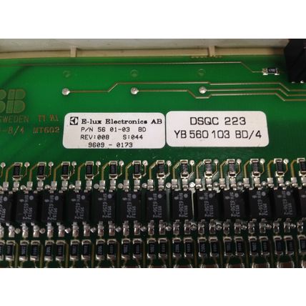 ABB DSQC 223,YB 560 103 BD/4, 3HAB 2214-8/4 56 01-03 BD CIRCUIT BOARD,DC