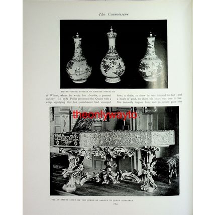 Queen Elizabeth's Spinet, Penshurst Place, Kent, Book Illustration (Print), 1906