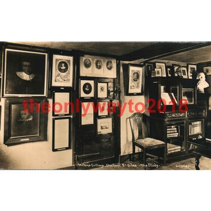 Miltons Cottage, Chalfont St Giles, Study, Bucks, Postcard