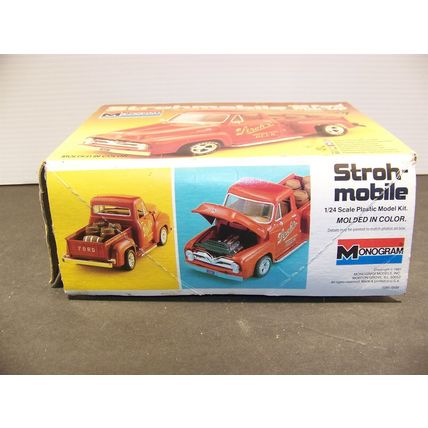 Monogram Stroh's Beer Strohmobile '55 Ford Pickup 1/24 scale Model Assembled