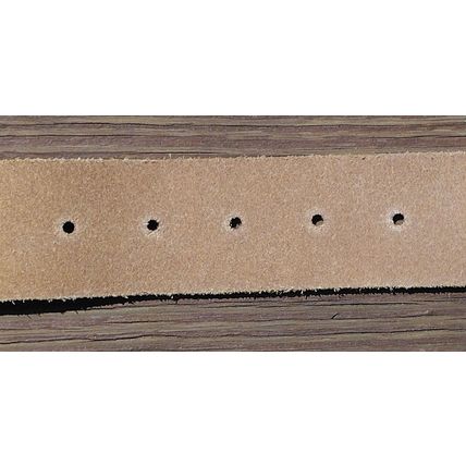 Fossil Women Leather Belt Boho Silver Link Flower Embossed Buckle White Gold NEW