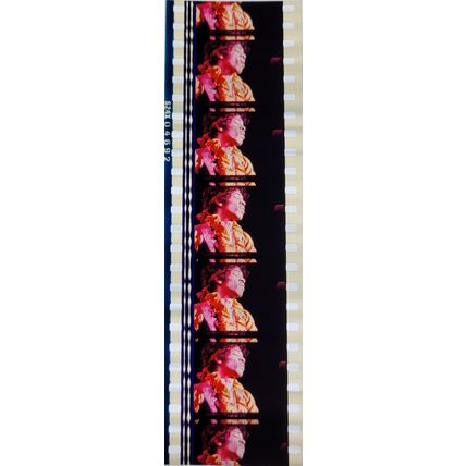 Jimi Hendrex. Pk MTP - A019s . 1 STRIP OF 5 - 35MM FILM CELLS. A very rare strip