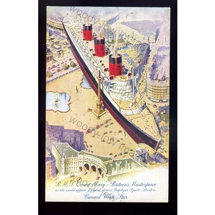 LS2662 - Cunard White Star Liner - Queen Mary - bt.1936 - by McDowell - postcard