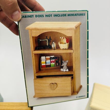 Country Treasure Dollhouse Furniture Wood Cabinet Item 7052 6.5” 1989 Miniature