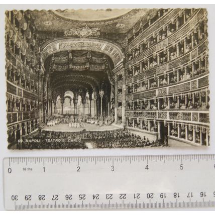 1943 postcard Teatro di San Carlo, Napoli, Italy
